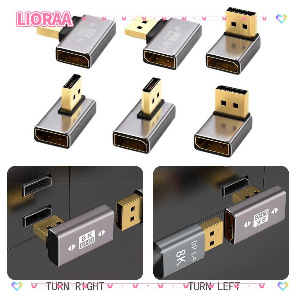 LIORA‌Bộ chuyển đổi cổng hiển thị, Bộ chuyển đổi DP nam sang nữ hình chữ L góc 90 độ, Bộ chuyển đổi 