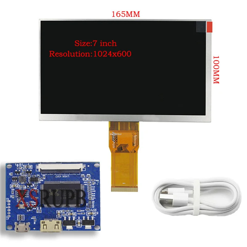 Màn Hình 7 Inch 1024 * 600 Màn Hình Màn Hình LCD Bảng Điều Khiển Trình Điều Khiển Mini HDMI-Tương Th