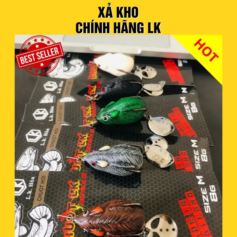 Chuột LK Hoà Nhái Hơi chính hãnġ LK | Mồi Lure Giả Chuột Câu Cá Lóc Hiệu Quả