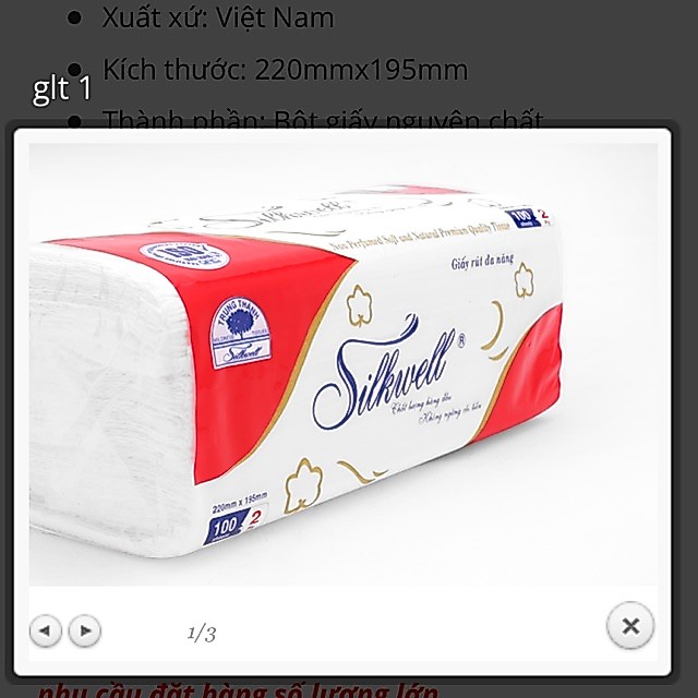 Giấy đa năng silkwell 100 tờ 2 lớp