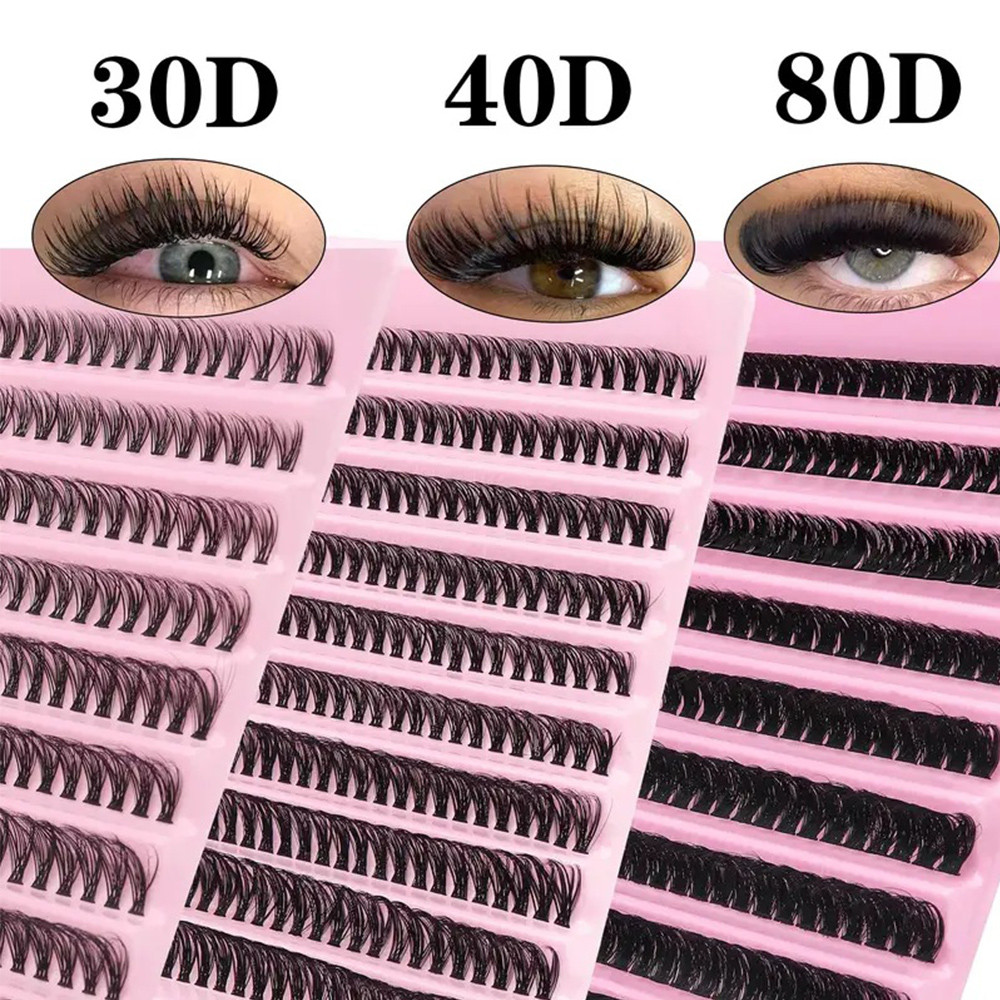 ALICIMORE 30D-80D D-Curl Classic Wispy Cụm lông mi tự nhiên 8-16mm Hỗn hợp