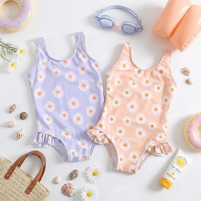 Đồ Bơi Sát Nách Họa Tiết Hoa Cúc Cho Bé Gái Sơ Sinh 1 2 3 4 Tuổi MINTSCLOSET Quảng Châu - BB8718