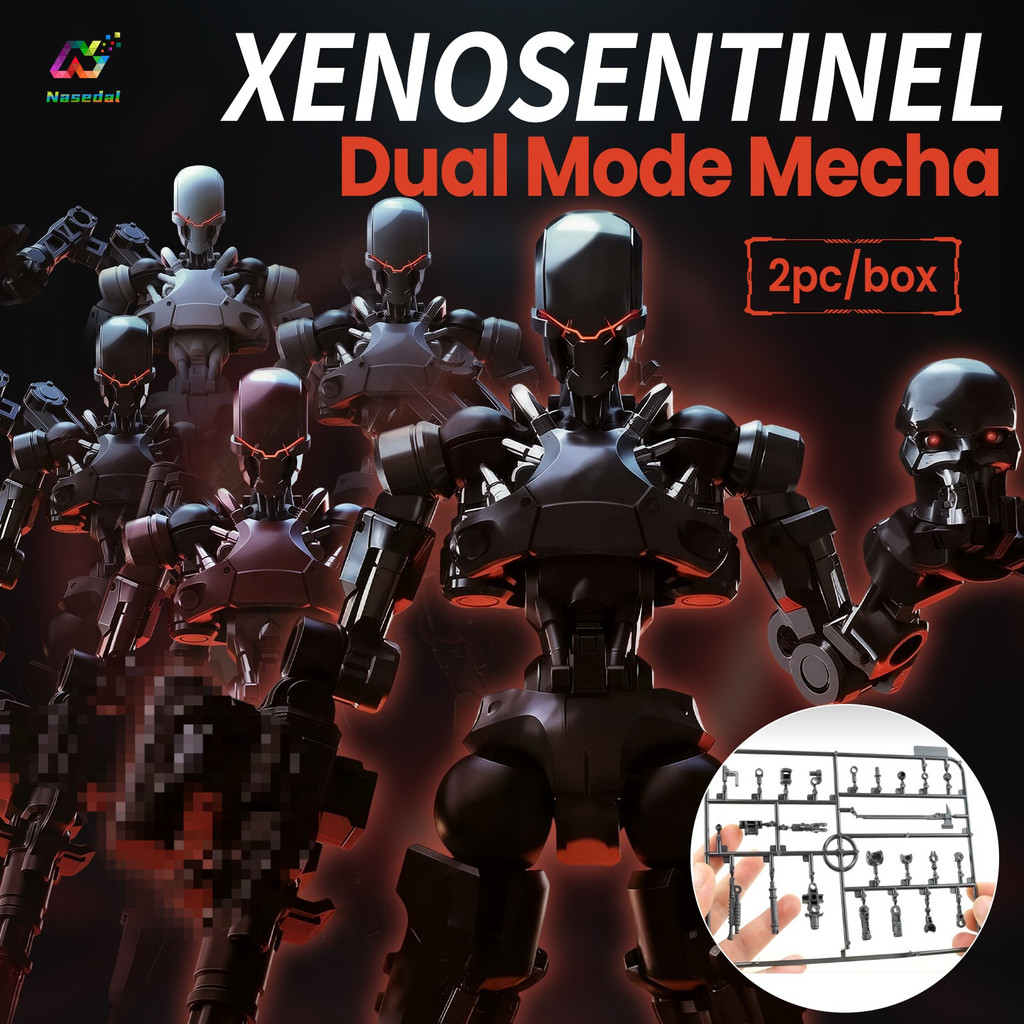 Sheik Mainland 3Min Project A Xenosentinel 2 cái / hộp Bộ mô hình lắp ráp Mecha chế độ kép 3,75 inch