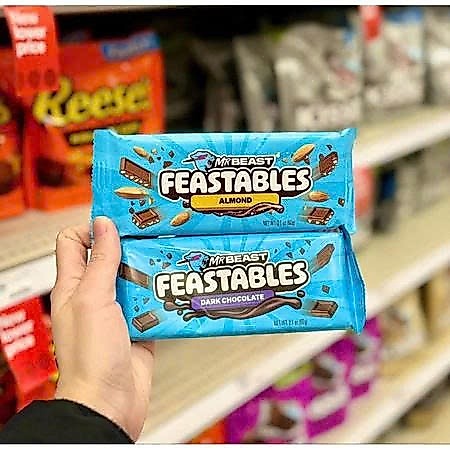 🍫 THANH SOCOLA NGON NHẤT THẾ GIỚI ĐỦ NHIỀU LOẠI VỊ CỦA MỸ MR BEAST FEASTABLES THANH LỚN 60G U.S.A 🛬🗽