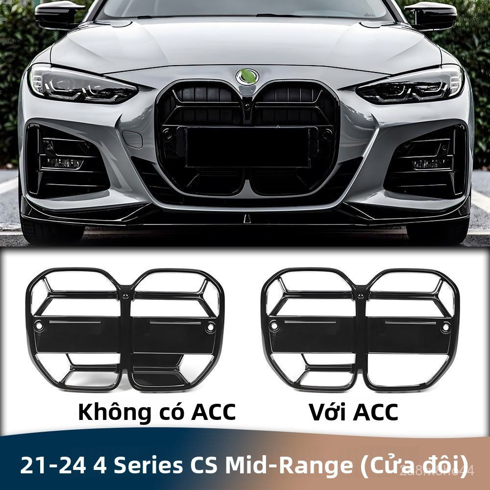 Mặt ca lăng lưới tản nhiệt BMW 4 Series G26 G22 kiểu sao rơi phụ kiện độ lưới mặt trước thể thao
