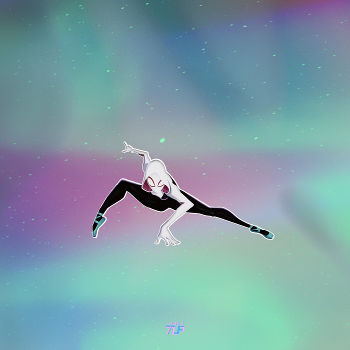 Nhãn dán xe phản quang TLP Gwen Stacy Gwen Stacy Người nhện Vũ trụ song song Marvel Sticker