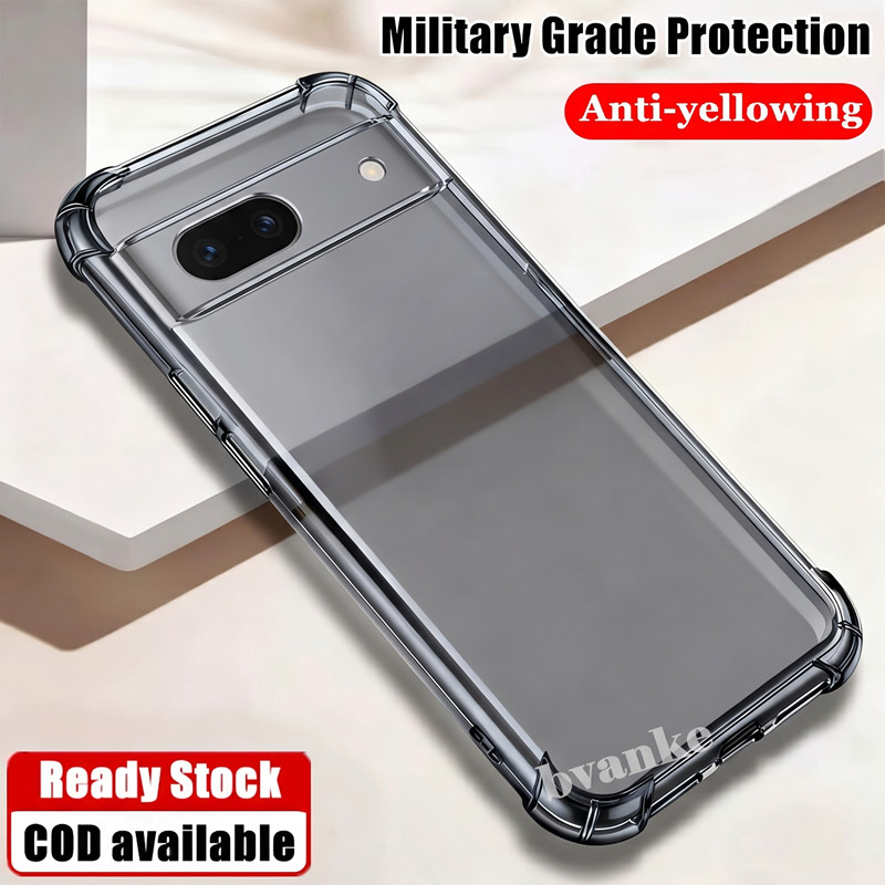 Ốp Điện Thoại Cho Google Pixel 6 6a 6pro Pro Slim Trong Suốt Silicon Mềm Jelly Case Với Bốn Góc Gia 
