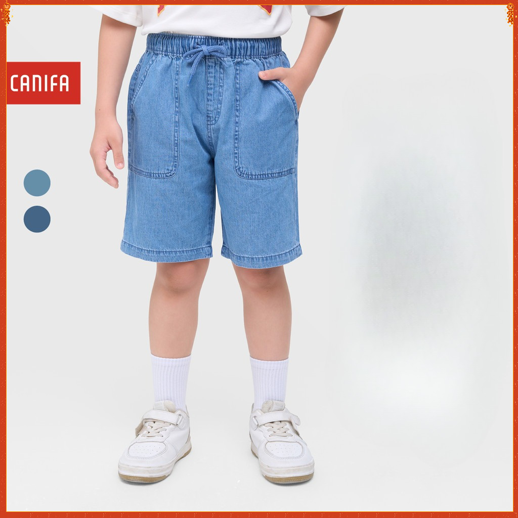 Quần short jean bé trai CANIFA  2BS25S017 chất liệu denim 100% cotton