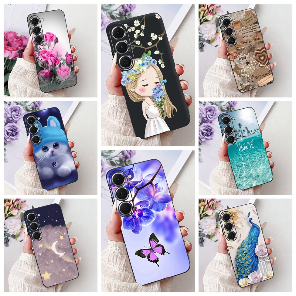 Ốp Lưng Tecno Spark 40 Pro KM6 Silicon Thời Trang Cao Cấp Bướm Tình Yêu Dễ Thương Thoáng Mát Sơn Mặt