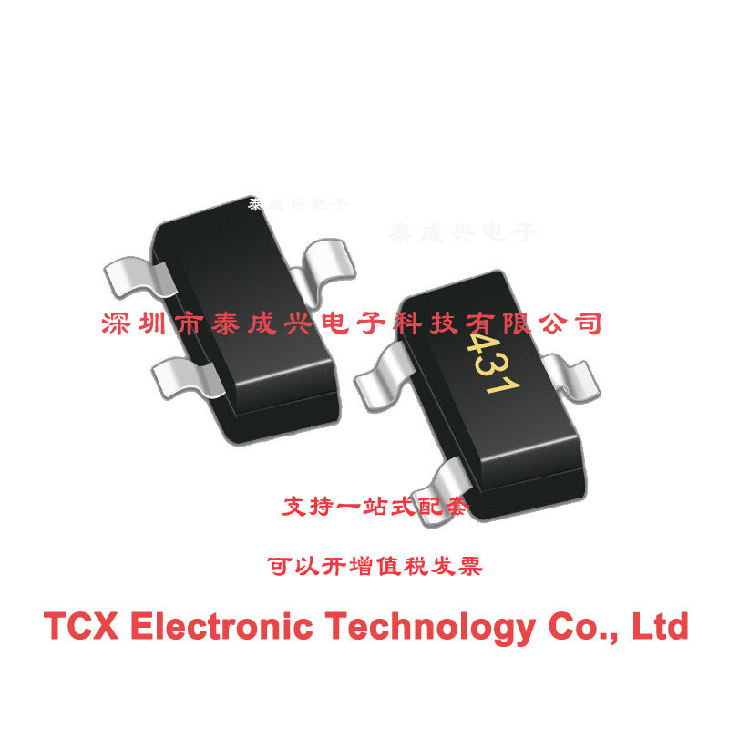 Miếng dán Bộ điều chỉnh điện áp ba lỗ Chip TL431 In lụa 431 SOT23 CJ431
