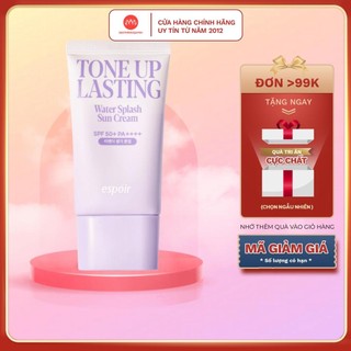  Kem chống nắng nâng tone tím Espoir Water Splash Sun Cream Tone Up Lasting SPF50+   PA++++ 50ml 