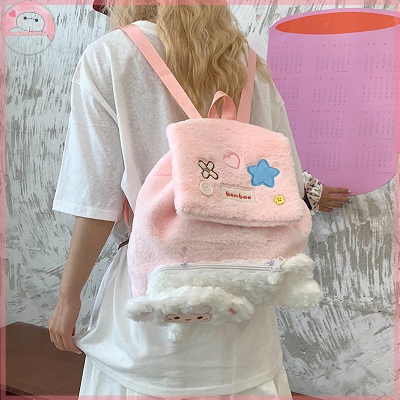 Ba lô sang trọng BWHTE My Melody Túi đeo vai thiết kế Kawaii dung tích lớn dễ thương.