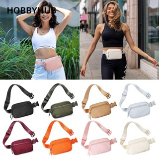 HOBBYHUB Fanny Packs, Dây đeo có thể điều chỉnh Túi đeo thắt lưng nữ nhỏ, Thời trang với 4 túi có dây kéo Túi đeo thắt lưng Mini nhẹ Tập luyện / Chạy bộ / Đi bộ đường dài