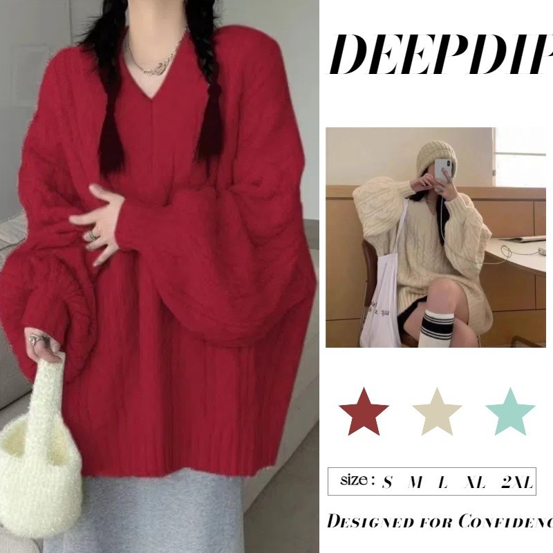 DEEPDIP Áo cardigan len Áo len nữ Áo cardigan nữ Áo Cardigan Thu Đông Dệt Kim Thụy Điển - Phong Cách