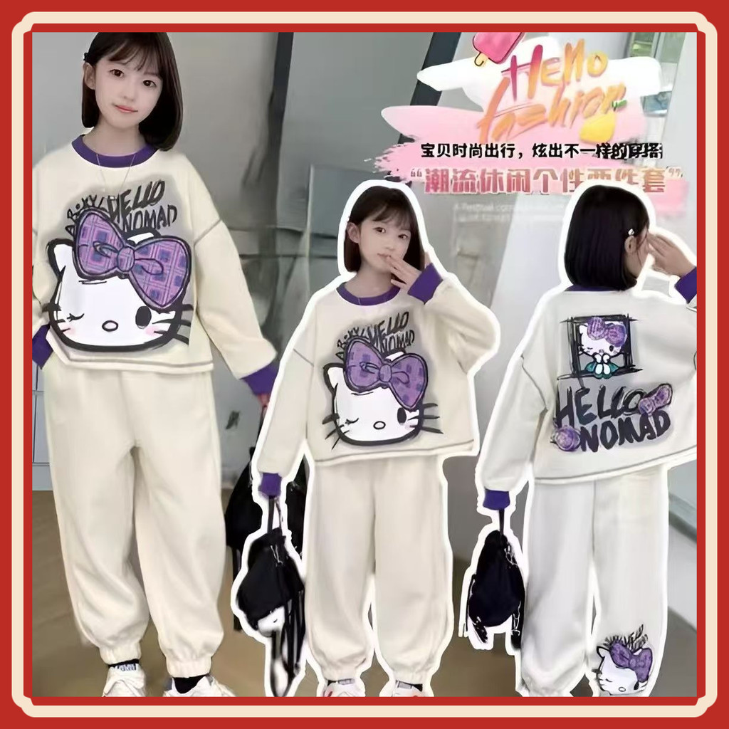 Bộ Mèo KT Thu Đông Bé Gái 2025 Hàng Mới Về ELS