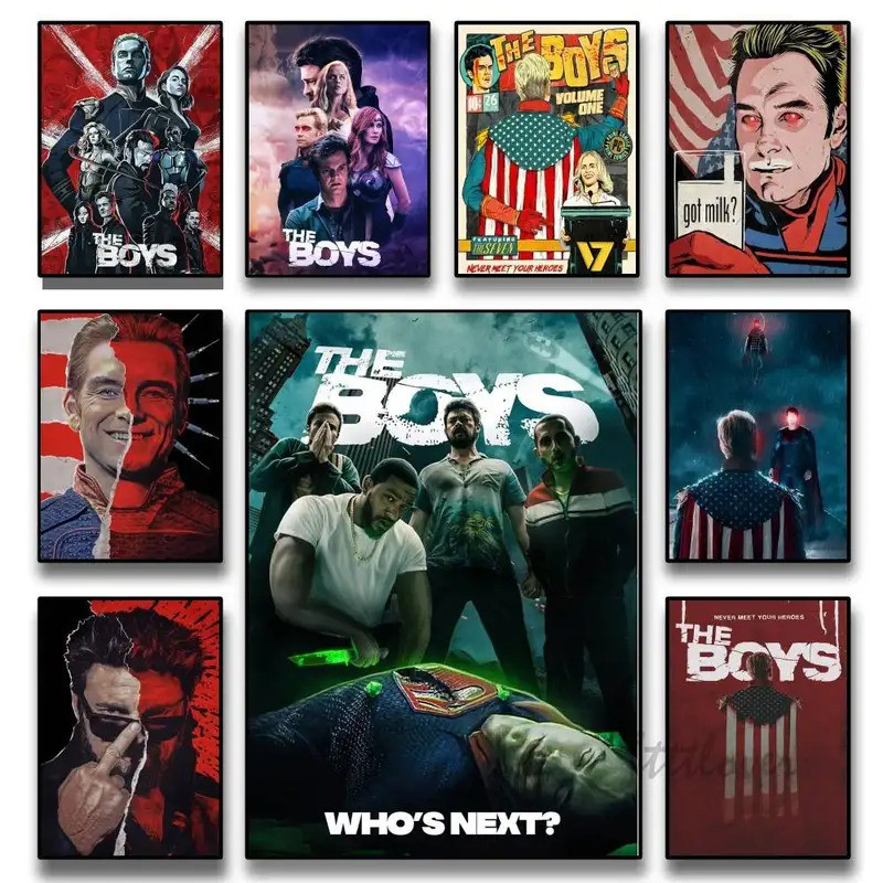 (P74) Poster series phim truyền hình The Boys - Tranh dán tường phim phản anh hùng hay nhất