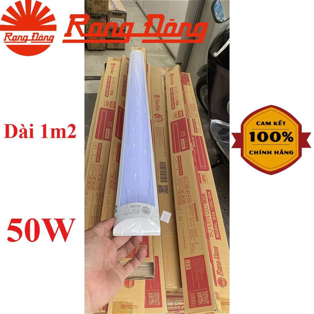 (Rạng Đông) Đèn Led bán nguyệt M26 50W dài 1m2 Meca Bảng Mỏng - ánh sáng trắng 6500K