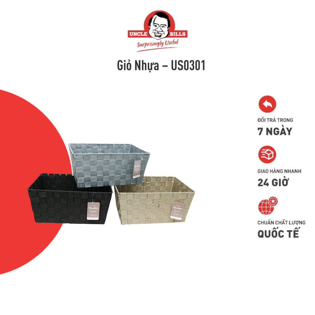 Giỏ Nhựa UNCLE BILLS – US0301