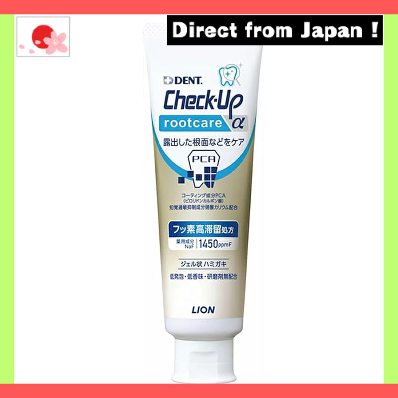 Lion Dent Check-Up Root Care α (90g) - Set of 6【Japan Original】