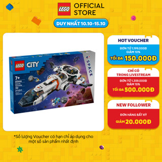 LEGO CITY 60446 Đồ Chơi Lắp Ráp Mô - Đun Tàu Vũ Trụ (717 chi tiết)