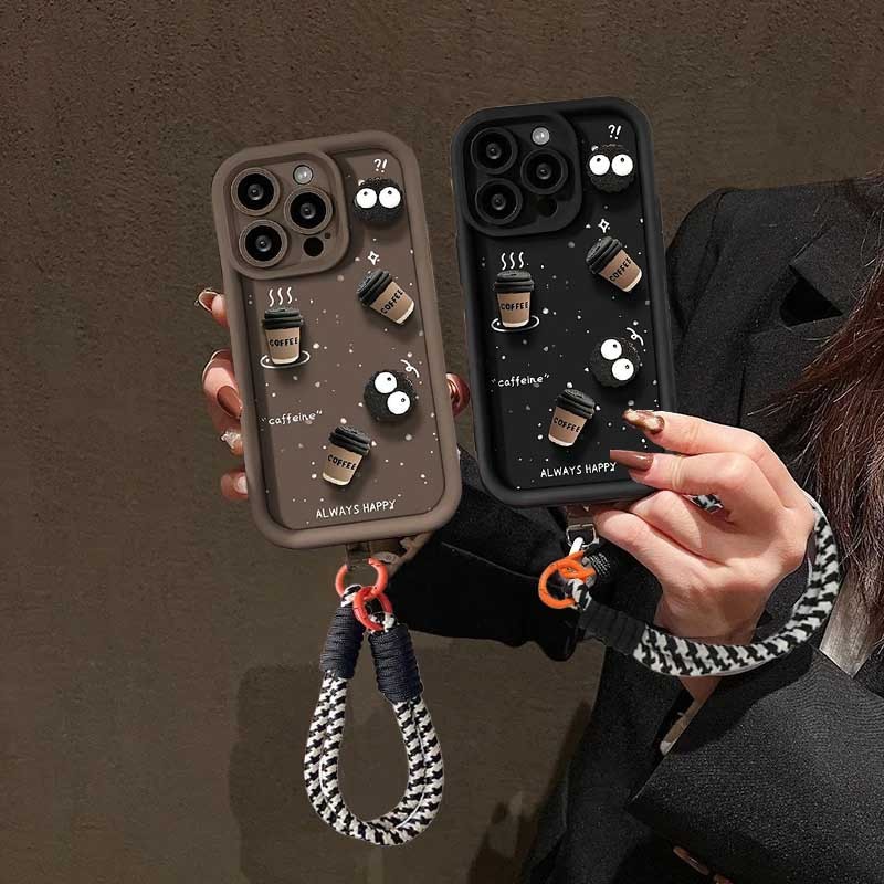 Ốp Điện Thoại Đồ Chơi Cà Phê 3D Cho Motorola Moto G24 G35 G14 G52 G84 G05 G34 G75 GPlay 2025 G85 G54