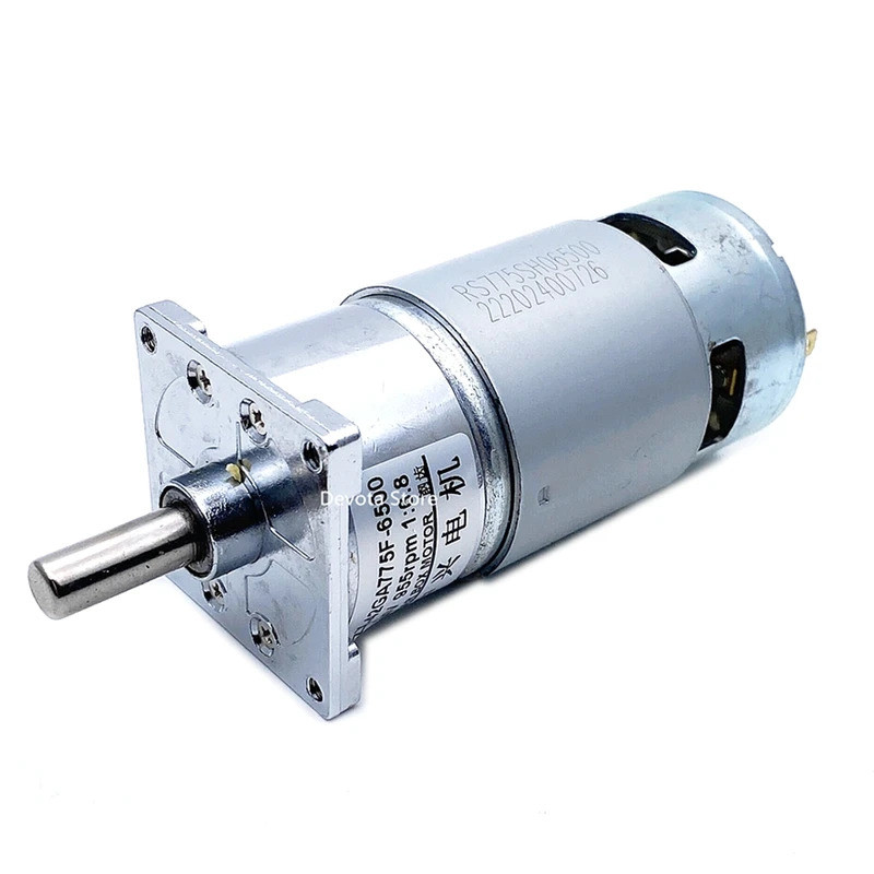 42MM 25W Mô-men xoắn 775 DC Gear Motor 12V 24V Tốc độ thấp CW / CCW Micro Motor ZX-42GA775F 10-955RP