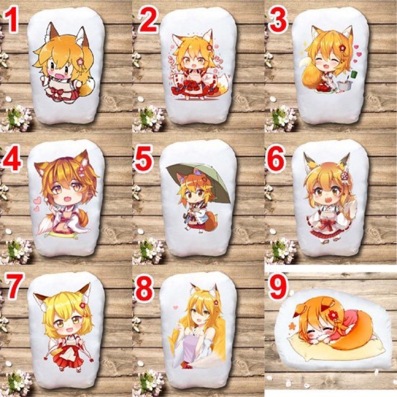 Gấu ôm Sewayaki Kitsune no Senko-san 25-48cm/ Gối Anime Sewayaki Kitsune no Senko-san