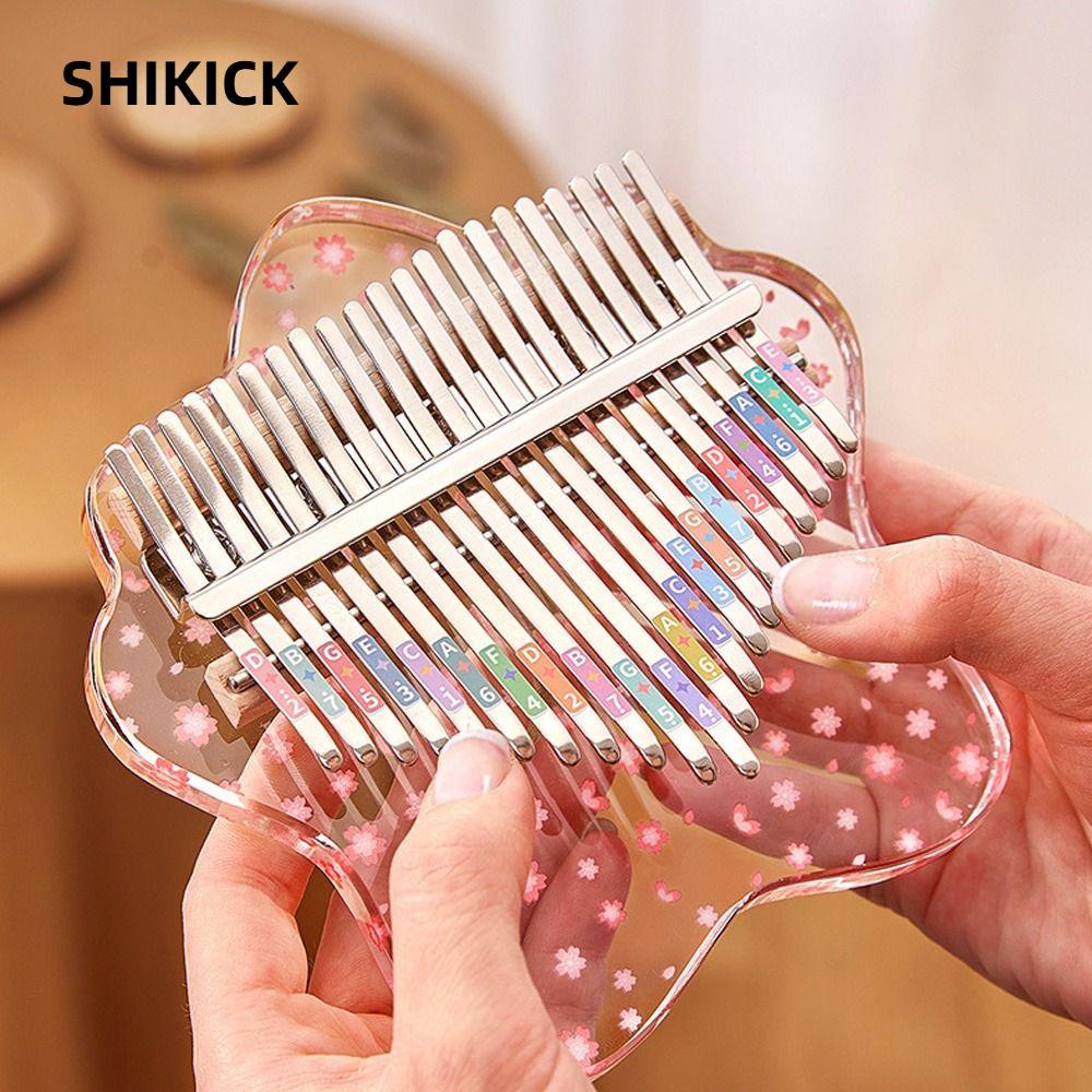SHIKICK Ngón Tay Cái Piano, 17 Phím Đồ Chơi Quà Tặng Mini Thumb Piano, Mini Tinh Tế Marimba Âm Nhạc 