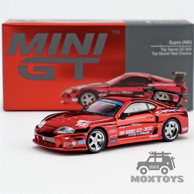 MINI GT 1: 64 Supra (A80) Top Secret GT-300 Top Secret Red Diecast Model Car