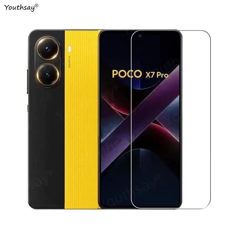 Full Gule Glass Cho Poco X7 Pro Kính Cường Lực Poco X7 Pro Bảo Vệ Màn Hình HD Điện Thoại Bảo Vệ Ống 
