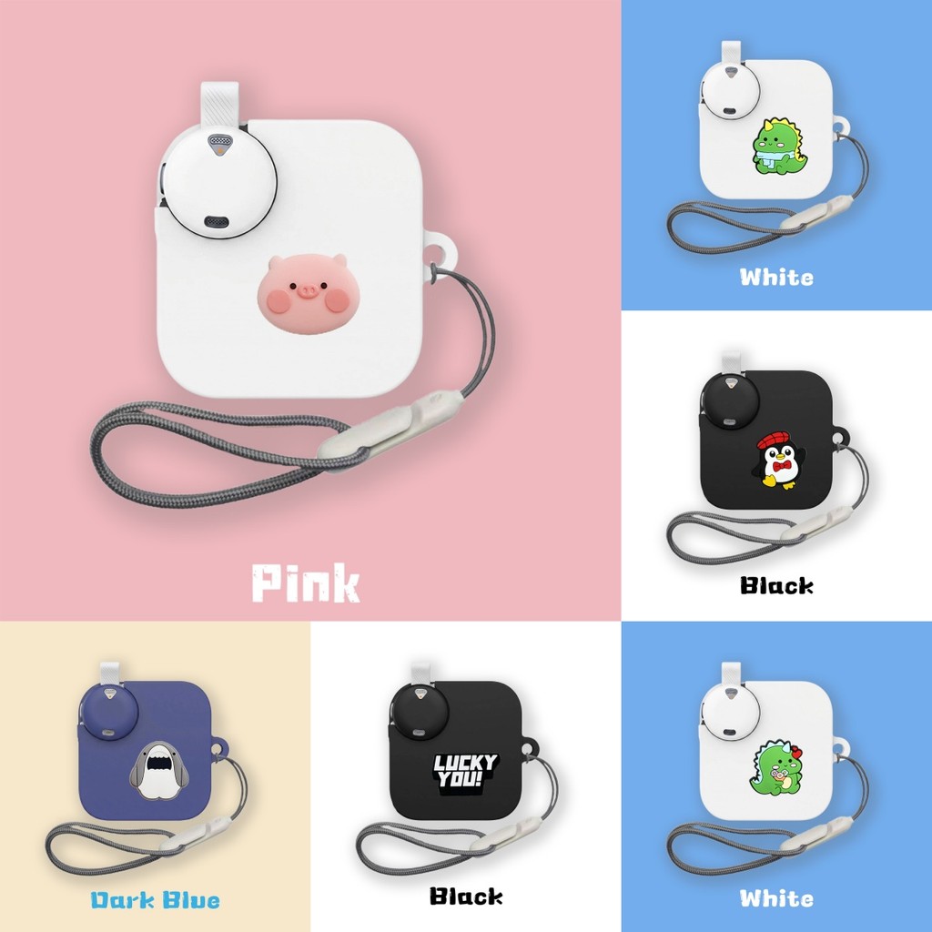 for Anker Soundcore Work Case Cute Dinosaur Penguin Cartoon Piggy Silicone Soft Case Suitable for So