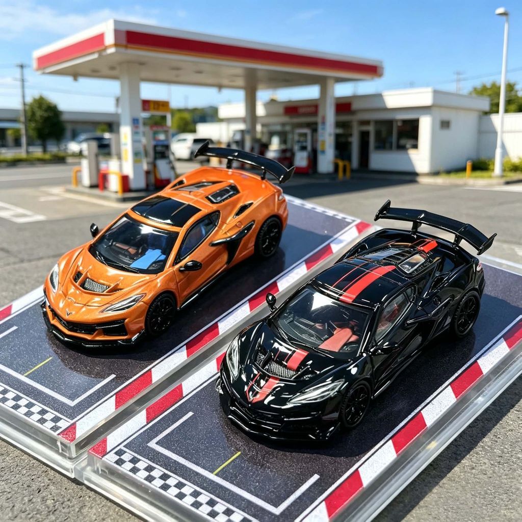 FW 1 / 64 Chevrolet Corvette C8 ZR1 Hợp Kim Diecast Xe Mô Hình Đồ Chơi Quà Tặng Sinh Nhật