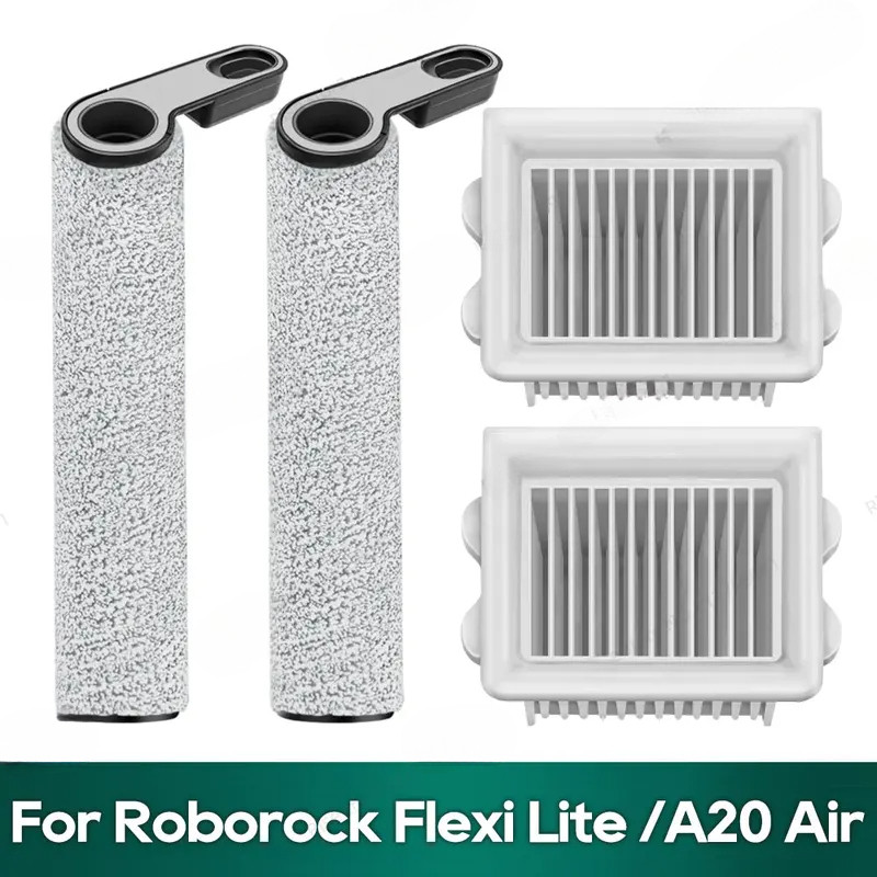 Tương thích với Roborock Flexi Lite, Robo-rock A20 Phụ kiện không khí Bàn chải con lăn Bộ lọc Hepa