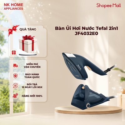 Bàn Ủi Hơi Nước Tefal 2in1 Duo Power JF4032E0, 1700W, 180g/p | Bảo Hành Chính Hãng 24 Tháng