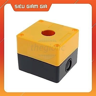 BX1-22 Hộp 1 Nút Nhấn Điều Khiển 22mm Màu Vàng SmartFix Linh Kiện