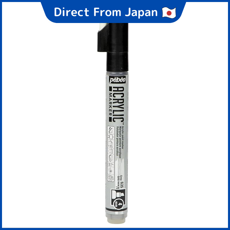 Pebeo Acrylic Paint Marker Deco Marker 4mm Chisel NO. 35 Gray