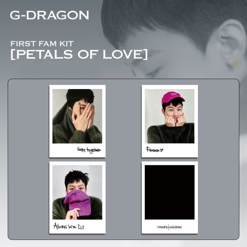 G G G-DRAGON G-DRAGON G-Dragon Photocard Membership Gift Issue 1 < PETALS OF LOVE > Polaroid Homemad