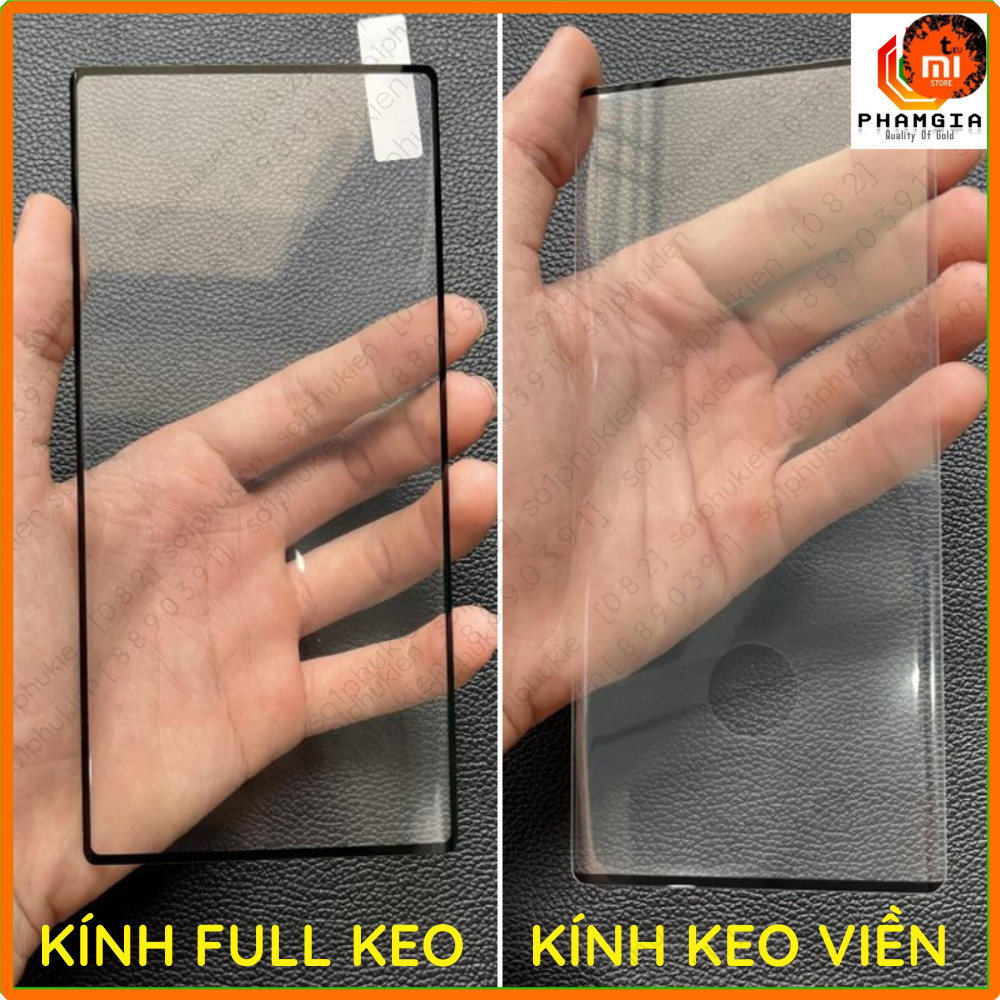 Kính cường lực Samsung Note 10 / Note 10+ (plus) bo cong full màn, full keo, keo viền