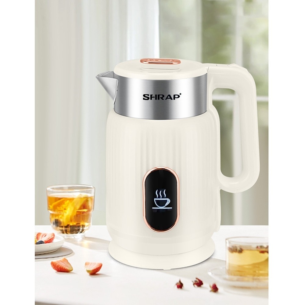 Ấm Siêu Tốc Mẫu Mới SHRAP SH-86 Dung Tích 3.2L Có 2 Lớp Cách Nhiệt, Công Suất 1500W Thân Chống Bỏng, Tự Động Ngắt | BigBuy360 - bigbuy360.vn