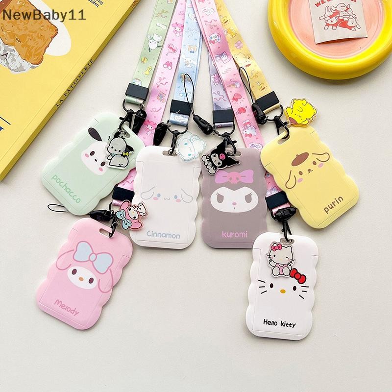 NY Sanrio Hello Kitty Cinnamoroll Giai Điệu Dây Cho Chìa Khóa Thẻ ID Xe Buýt Tập Gym Huy Hiệu Giá Đỡ