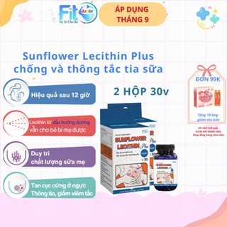 Chống Tắc Tia Sữa Lecithin 3800mg Dầu Hướng Dương, Thông Tia, Giảm Viêm Sunflower Lecithin Plus