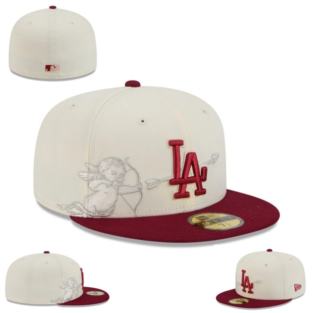 ️ Mũ trang bị MLB Los Angeles Dodgers chất lượng cao 59FIFTY Cap Full Close Fit Mũ thêu nam nữ Mũ th