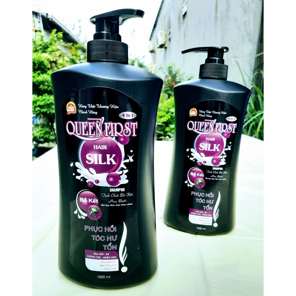[Combo 3 Chai ]- Dầu Gội Đầu Bồ Kết Phục Hồi Tóc Hư Tổn SILK 1000ml- Dầu gội đầu - Dầu gội đầu chính