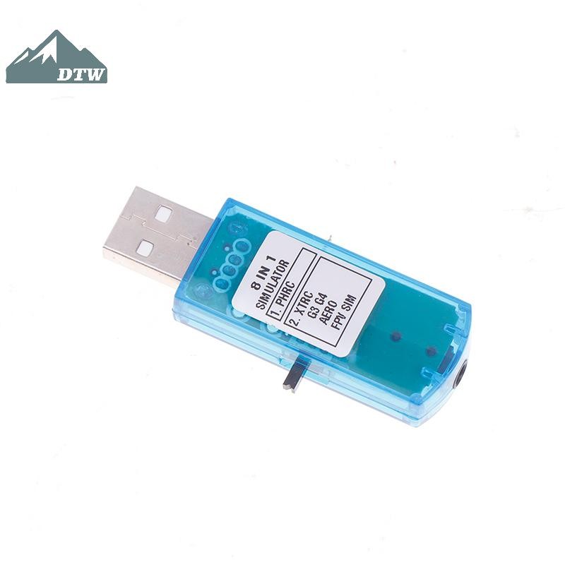 DTW 8 Trong 1 USB Flight Simulatorputer Flight Simulator Cho XTR5 FMS G4 FPV Máy Bay Trực Thăng Điều