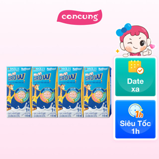 Thùng Sữa dinh dưỡng pha sẵn Nuvi Grow 110ml, lốc 4 hộp (Từ 1 tuổi)