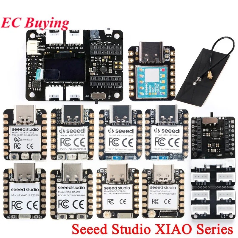 1-10 Chiếc Seeed Studio XIAO ESP32C3 ESP32C6 ESP32S3 Sense nRF52840 RA4M1 RP2350 Seeeduino SAMD21G1 
