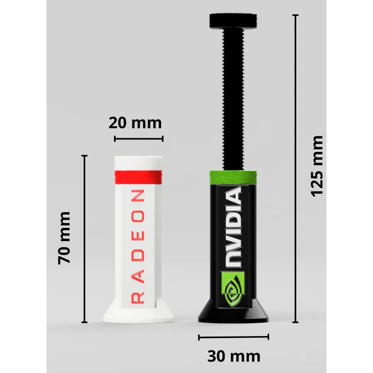 Giá trụ đỡ GPU,VGA card màn hình RTX,AMD V2 in 3D chất lượng tốt