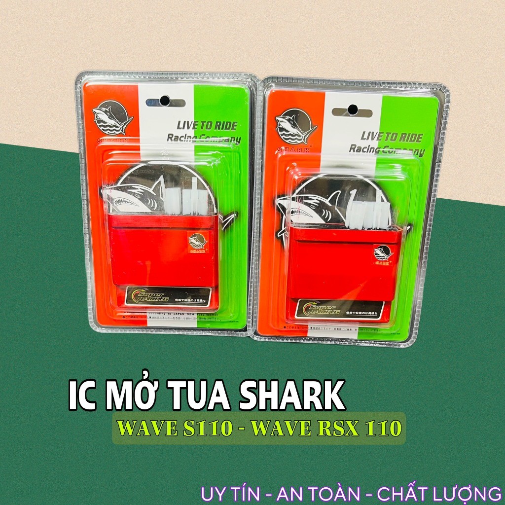 ic SHARK mở tua cho xe Wave S110 RSX 110 + mobin sườn >>