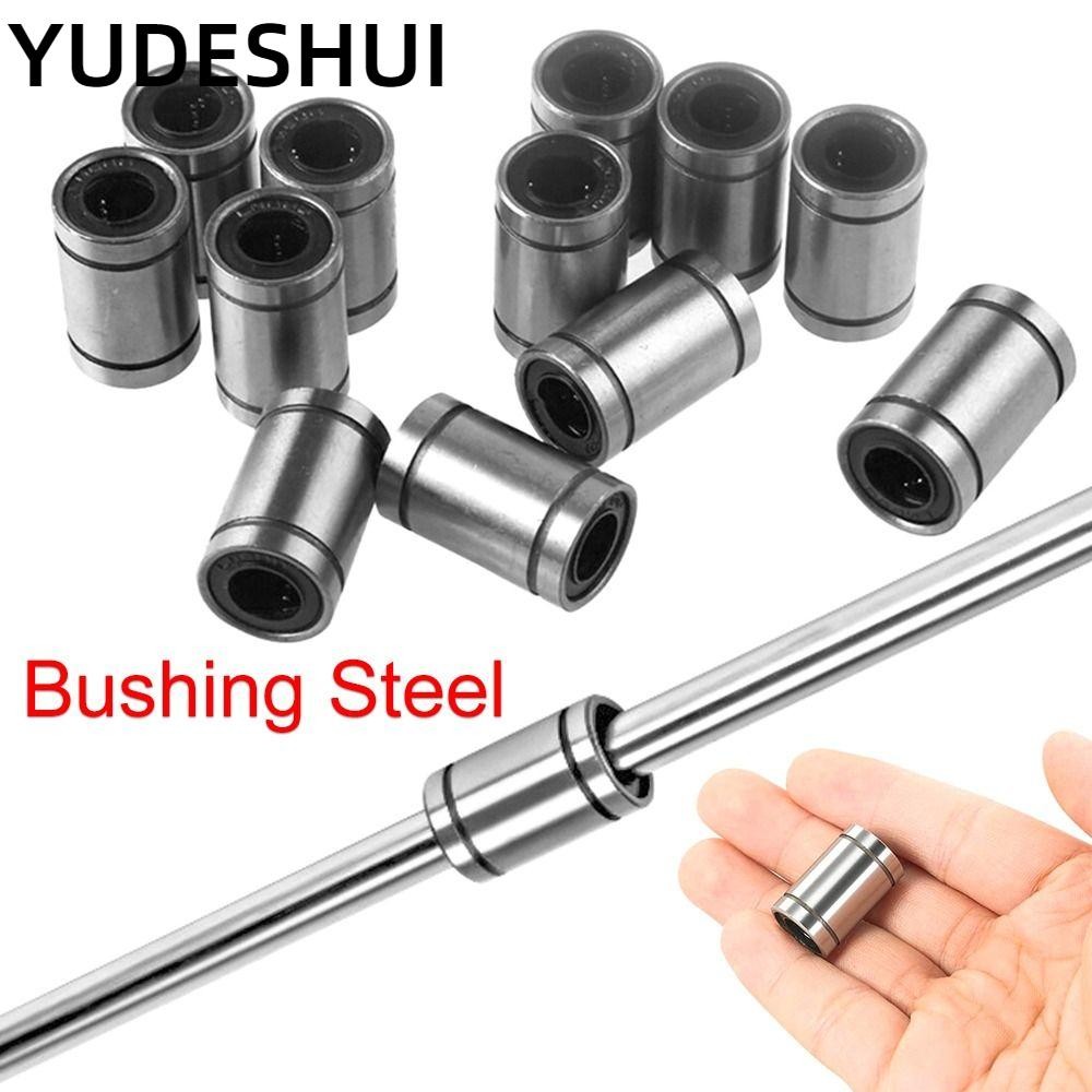 YudhUI Thép Bushing Thanh Bền Trục CNC Phần LM8UU LM10U LM12UU LM16UU