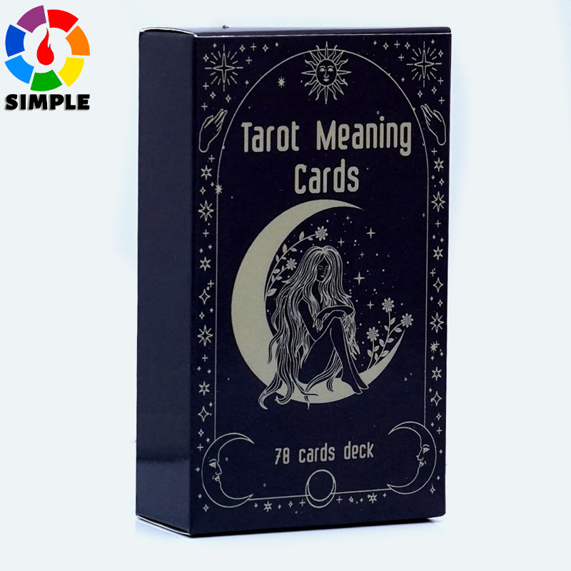 Tarot Meaning Cards Black Oracle Spiritual Tarot Card